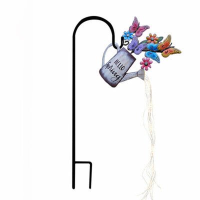 Wrought Iron Star Shower Garden Art Shower Lamp Watering Kettle Lamp Decoration - Krosscanada