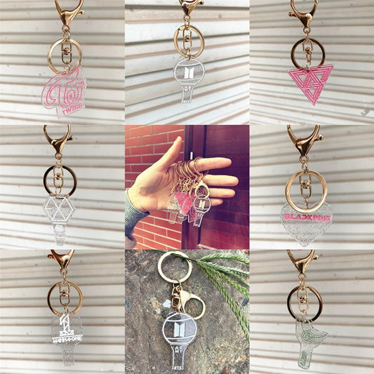 Youpop Kpop Album K GOT7 WANNA ONE SEVENTEEN TWICE Bangtan Boys Key Chain Key Ring Pendant Keyring Keychain - Krosscanada