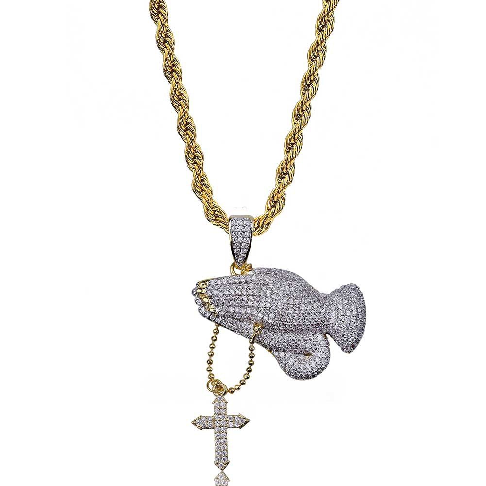 Zircon Hip Hop Necklace - Krosscanada
