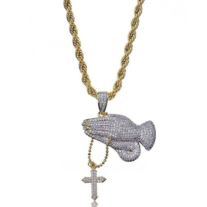 Zircon Hip Hop Necklace - Krosscanada