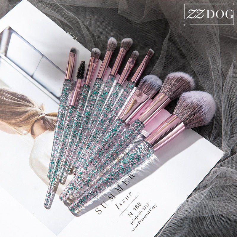 ZZDOG 7/10 High - Quality Professional Makeup Brushes Set Eyeshadow Powder Foundation Eyebrow Blending Cosmetic Beauty Tools Kit - Krosscanada
