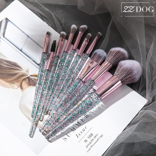 ZZDOG 7/10 High - Quality Professional Makeup Brushes Set Eyeshadow Powder Foundation Eyebrow Blending Cosmetic Beauty Tools Kit - Krosscanada